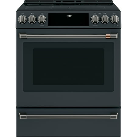 Café - 5.7 Cu. Ft. Slide-In Electric Induction Convection Range - Matte Black