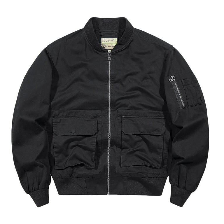 【Anyone more】Joa Windbreaker Collar Jacket HaoXianJian Men's Mid-weight Jackets Full Zip Up Light Coat