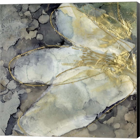 Great Art Now Abstracted Lily I by Jennifer Goldberger, Canvas Wall Art, 24W x 24H