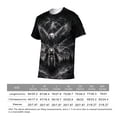 thumbnail image 6 of LAOLIUSN Men's Eagle Motorcycle Graphic T-Shirt, 3D Print Performance Stretch Biker Tee, Sizes S-4XL, 6 of 7
