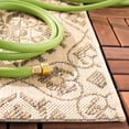 thumbnail image 6 of SAFAVIEH Courtyard Austin Geometric Indoor/Outdoor Area Rug, 6'7" x 9'6", Brown/Cream, 6 of 11
