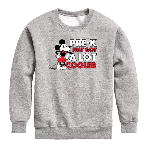 Mickey & Friends - Just Got A Lot Cooler Pre K - Youth Crewneck Fleece Sweatshirt
