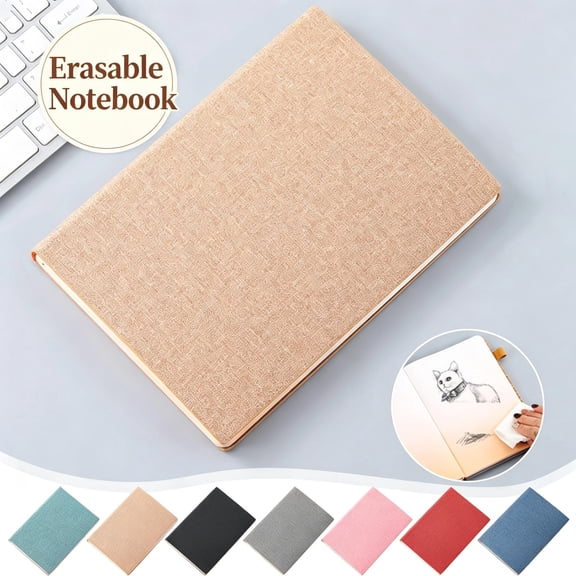 Journal Notebook for Women & Men, A5 Erasable Smart Notebook with Erasable Pen, 8.23×5.71in Reusable Writing Journal, Eco-Friendly & Portable for Office & Travel