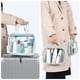 thumbnail image 3 of Bolsas de aseo PACKISM Clear, paquete de 3 con asa, impermeables, azul grisáceo, 3 of 7
