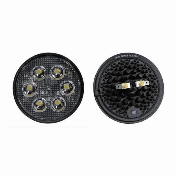 Maxxima Work Lamp,Angled,Round,White MWL-12-KIT