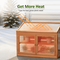 thumbnail image 4 of Mcombo 2-Tier Wooden Cold Frame Garden Greenhouse Raised Flower Planter Shelf Bed Protection 0160, 4 of 8