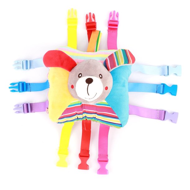 Juguete educativo a juego con hebillas Juguete a juego con hebillas Juguete de peluche Juguete a juego con hebillas para niños Deje que el bebé aprenda a explorar y desarrolle el pensamiento lógico