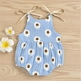 thumbnail image 2 of Kiapeise Baby Girls Summer One-Piece Jumpsuit Sleeveless Floral Strap Romper, 2 of 6