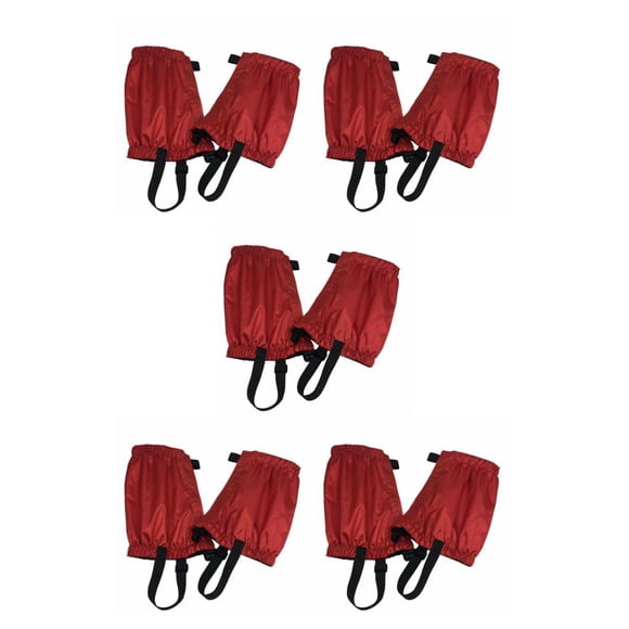 Sonducket 2 piezas al aire libre senderismo impermeable nieve legging polainas transpirable rojo Type2 NO2