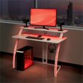 thumbnail image 3 of Scranton & Co 48" Gaming Desk in White with RGB LED and Power Ports, 3 of 13