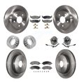 thumbnail image 1 of Transit Auto Front Rear Wheel Hub Bearings Assembly Disc Brake Rotors and Ceramic Pads Shoes Kit (10Pc) for Car 2012 Ram 1500 4WD with 5 Lug Wheels - Left Right Side (Driver Passenger) KBB-110736, 1 of 2