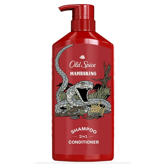 Old Spice Mamba King 2n1 Men's Shampoo and Conditioner, All Hair Types, 21.9 fl oz