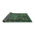 thumbnail image 2 of Ahgly Company Indoor Rectangle Persian Turquoise Blue Traditional Area Rugs, 6' x 9', 2 of 4