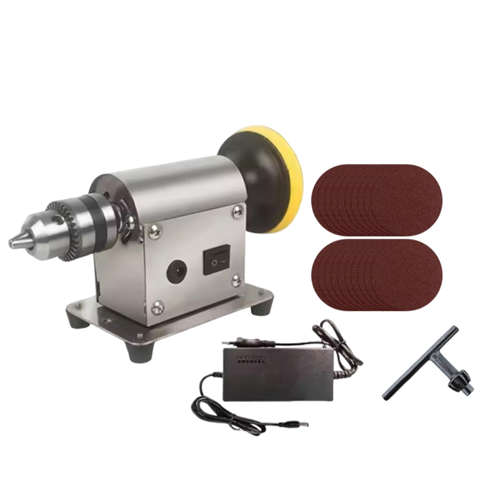 Miulika Bench Polisher Jewelry Polishing Machine Multifunction Grinder Adjustable Speed Professional Stainless Steel Tool Suitable for Jewelry Making for 150W 795 Motor