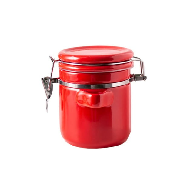 LNGOOR Coffee Canisters With Airtight Lids Ceramic Containers With Lids Cookie Jars With Lids Airtight Decorative-blue-650ml/23oz