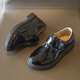 thumbnail image 1 of Zapato de vestir para estudiante, zapatos de cuero PU, suela antideslizante, fiesta, zapatos para caminar, cómodo, calzado diario, zapatos formales , 38 Yinane Mocasines de vestir de estudiante, 1 of 8