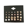 thumbnail image 1 of Jumpingount 12 pares de aretes de plata delicados y elegantes, estilo simple, colgante de oreja de aro, decoración de joyería, gotas para los Type6 NO6, 1 of 4