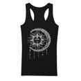 thumbnail image 4 of Pntutb Moda Mujer Casual Luna Sol Letra Estampado Sin Mangas O-Cuello Tank top Blusa Pntutb Pntutb-1113, 4 of 7