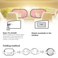 thumbnail image 5 of Yuyamidu Cat Auto Window Sunshades 2 Pack Paw Car Window Shades Pink Car Side Window Sun Shades, Easy to Install Car Side Window Sun Shade, 5 of 7