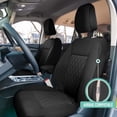 thumbnail image 3 of For 2020-2024 Ford Explorer Base FH Group Neoprene Custom Fit Car Seat Covers Water Resistant - Full Set Black, 3 of 11