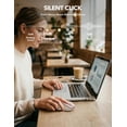 thumbnail image 6 of Wireless Mouse for Laptop, Ergonomic Silent Computer Mouse with USB & USB-C, 3 DPI 6 Buttons,Rose Gold, 6 of 8