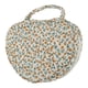thumbnail image 1 of Bolsa de maquillaje con estampado floral en forma de corazón para viajes, amarilla, de poliéster, 1 of 6
