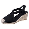 thumbnail image 2 of Mujeres Empalme Grueso Inferior Talón inclinado Cómodo Cabeza redonda Zapatos casuales de tela Wmkox8yii sa2764, 2 of 9
