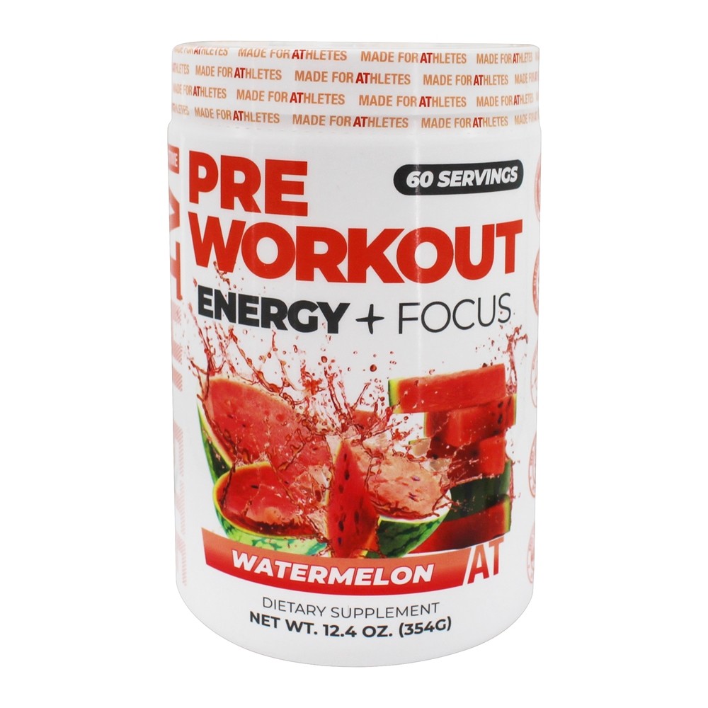 About Time - Athlete Pre Workout Energy + Focus Powder Watermelon - 12.4 oz