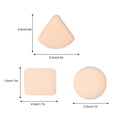 thumbnail image 3 of SharkTRUE Wet & Dry Marshmallow Air Puff Cosmetic Sponge Leather Puff Powder Triangle, 3 of 8