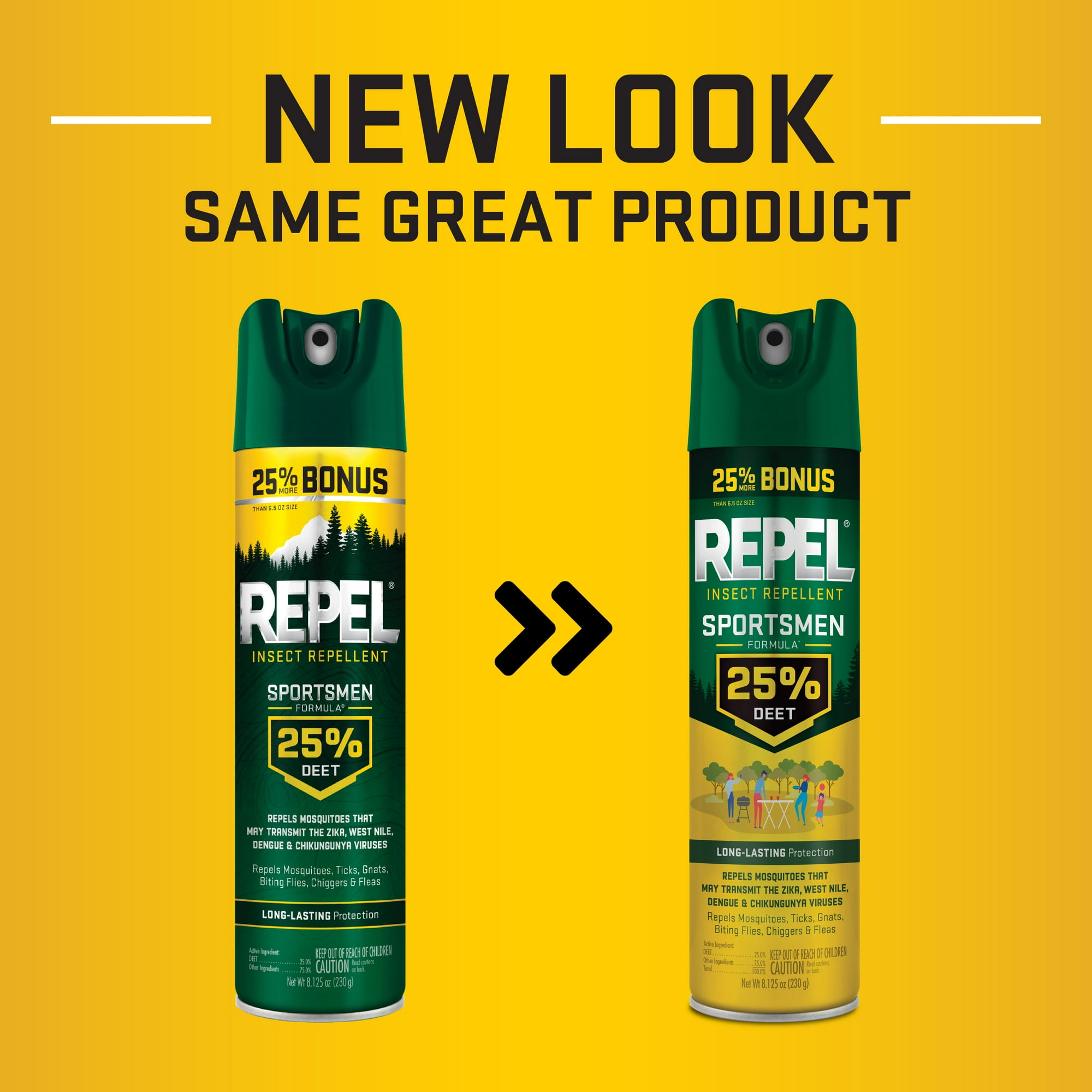 Repel Insect Repellent Sportsmen Formula 25% DEET, Bonus Aerosol, 8.125 Ounces