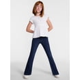 thumbnail image 2 of Wonder Nation Girls Front Seam Flare Jeans, Sizes 4-18, 2 of 6