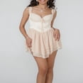 thumbnail image 3 of Sleeveless V-Neck Slim Mini Chiffon Dress for Women, 3 of 9