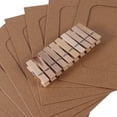 thumbnail image 7 of OUNONA 10pcs DIY 6inch Hanging Album Clip Kraft Paper Photo Frame Strings Rope Clips Sets for Wedding Decoration Garland, 7 of 7