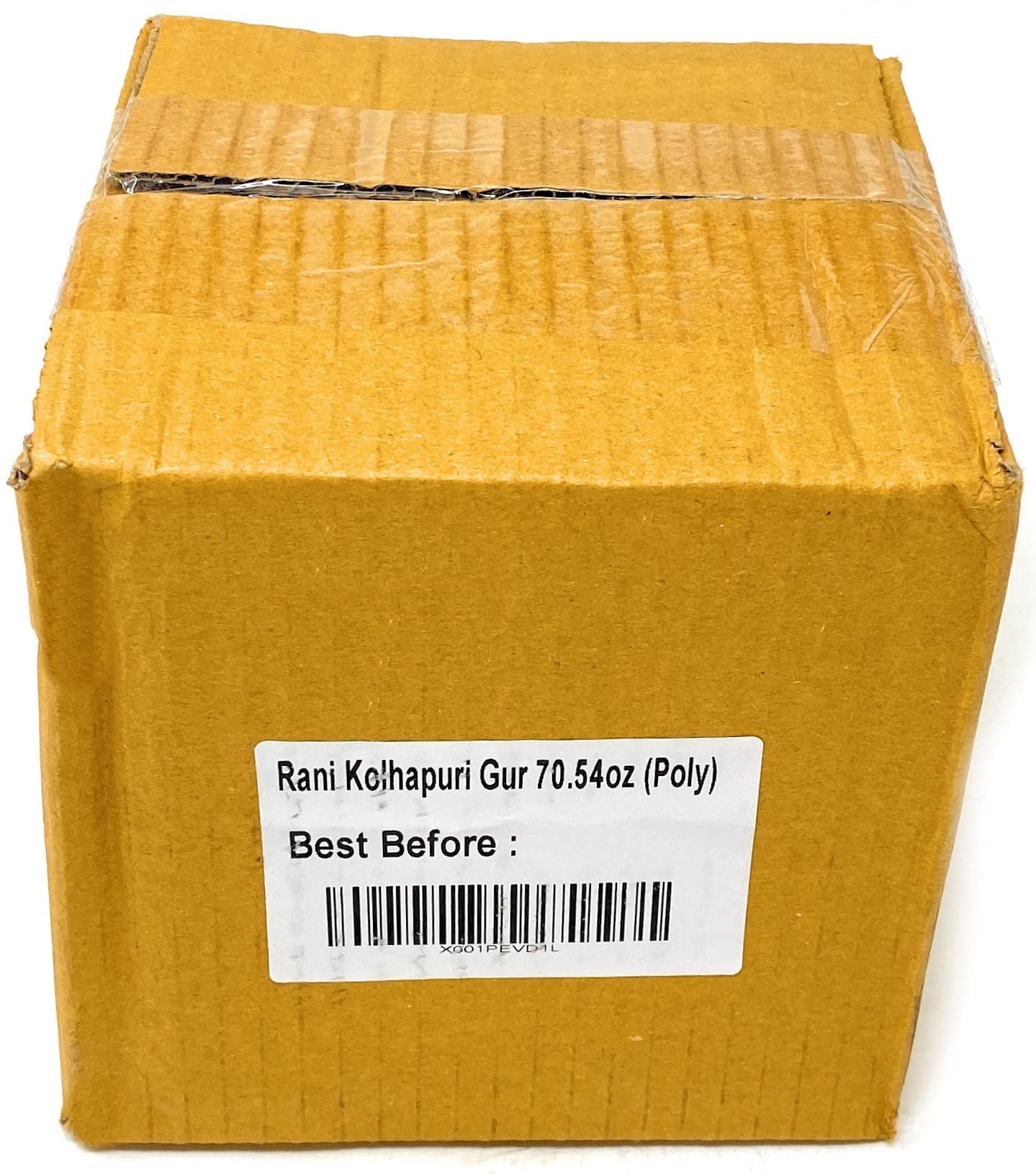 Asian Kitchen Kolhapuri Gur (Jaggery) 175oz (11lbs) 5kg PET Jar ~ Unrefined Cane Sugar, No Color added, Gluten Friendly | Vegan | NON-GMO | No Salt or fillers