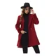 thumbnail image 5 of Gabardina Larga Abrigo Elegante Felpa Cruzada De Para Mujer, 5 of 7