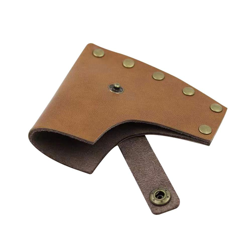 New Camping Handcrafted Axe Vegetable Tan leather-Hatchet Sheath Belt Cover 