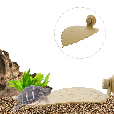 RENACLIPY Plastic Turtle Platform Yellow Climbing Stand for Turtle Tank and Aquarium