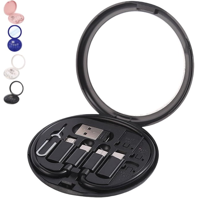 Estuche para cables 9 en 1 divertido, estuche para cables 9 en 1, estuche organizador de cables 9 en 1 de Classupery, estuche para cargador de cables 9 en 1, estuche para cables divertido, caja de cab