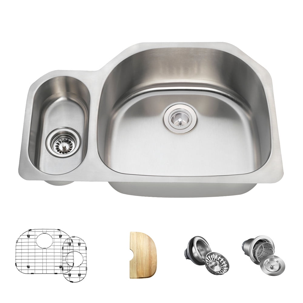 3221R 18 Gauge Undermount Stainless Steel 313/4 in. Double Bowl