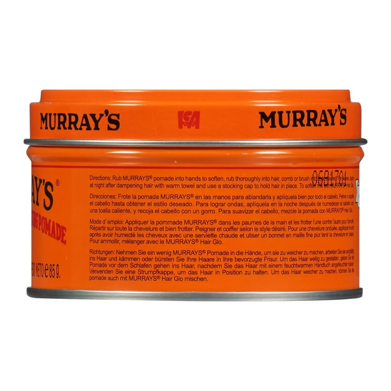 Murray's Superior Hair Dressing Pomade, 3 Oz, Adds Texture and Shine, For  Curly and Thick Hair - Walmart.com
