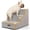 Light Grey-3-15.7"H, variant on Dog Stairs For Small Dogs & Cats  3-step Non-slip Pet Steps Couch Sofa And Chair Beige 13.6" H