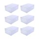 thumbnail image 3 of 6x Zapatos apilables transparentes Contenedor Estuche organizador Zapatos Soporte Zapateros Caja de almacenamiento de zapatos ensamblada para entrada Macarena Estuche para cajones de zapatos, 3 of 8