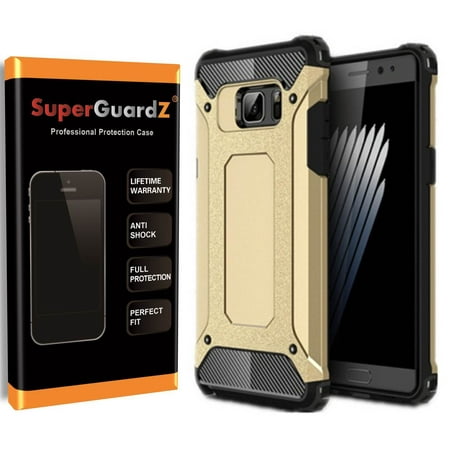 For Samsung Galaxy S7 Edge Case, SuperGuardZ Slim Heavy-Duty Shockproof Protection Cover Armor [Gold]