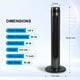 thumbnail image 2 of Simple Deluxe Ventilador de torre oscilante de 36 pulgadas para dormitorio con pantalla LED de control remoto y 3 velocidades, 3 modos, temporizador de 15 horas, ventilador silencioso para interior, o, 2 of 5