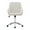 Beige,Velvet, variant on Velvet Office Chair with Silver Base - Beige Ergonomic Swivel Chair with Memory Foam Cushion, Adjustable Height for Home & Office