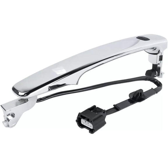 Front Left Driver Side Outside Chrome Door Handle Smart Entry Replacement for Nissan Rogue 2010 2011 2012 2013 80640-CZ31B 80645-CA000