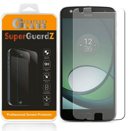 [3-Pack] For Motorola Moto Z Play Droid / Moto Z Play - SuperGuardZ Tempered Glass Screen Protector, 9H, Anti-Scratch, Anti-Bubble,