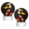 thumbnail image 2 of Pofeuu Noble Style Duck Print LED Christmas Night Light Lamp Base Gift DIY 3D Clear Acrylic Blank Engrave Sheets for Room Cafe Bar Birthday Party Decoration, 2 of 9
