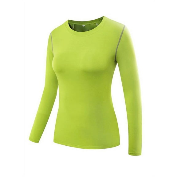 Women Compression Quick-Dry T-shirts Long Sleeve Activewear Tight Fitness Yoga Tops