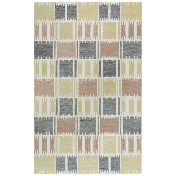 Rizzy Rugs Tetra Area Rug TET104 Beige Cubes Squares 8' 9" x 11' 9" Rectangle